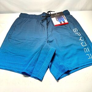 Spyder Swim Shorts 30+ UPF Quick Dry Breathable Lined Blue Medium
